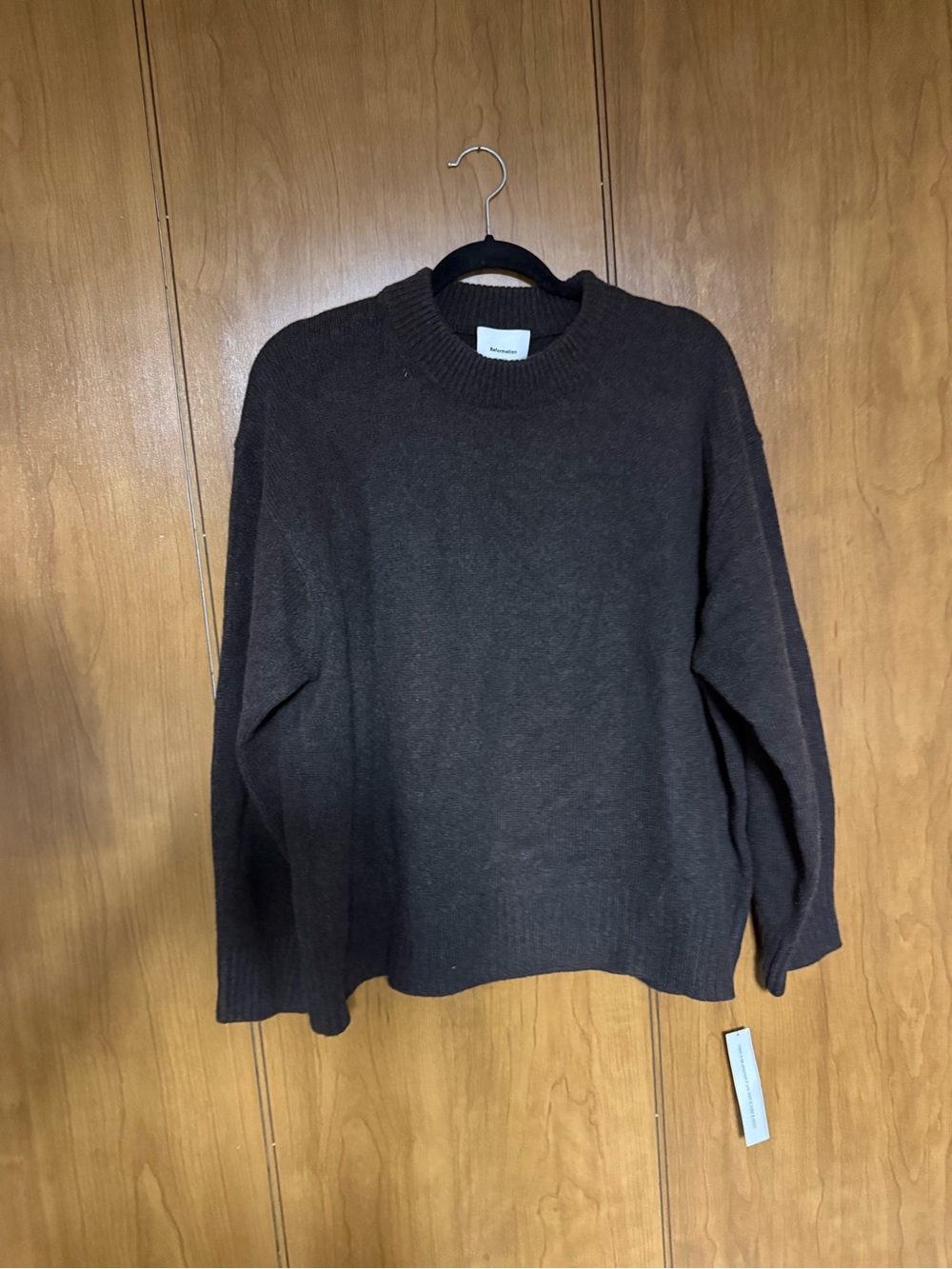 Reformation Cove Cashmere Oversized Crew - Picture 3 of 5